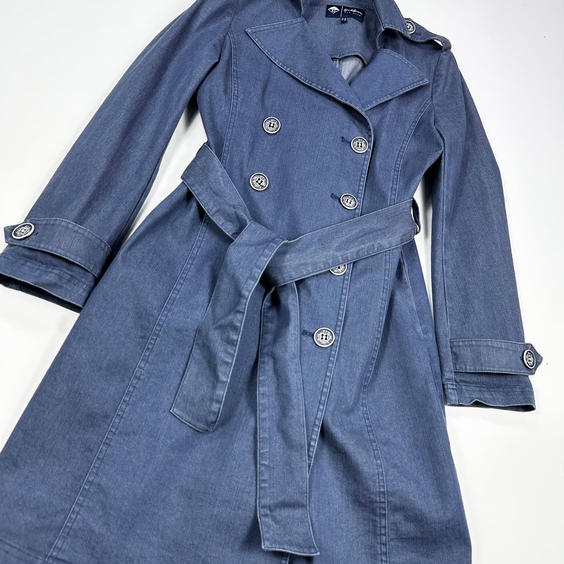 얼진 EJ 데님 워싱 트렌치코트 자켓 (S 여성추천) 상품이미지3