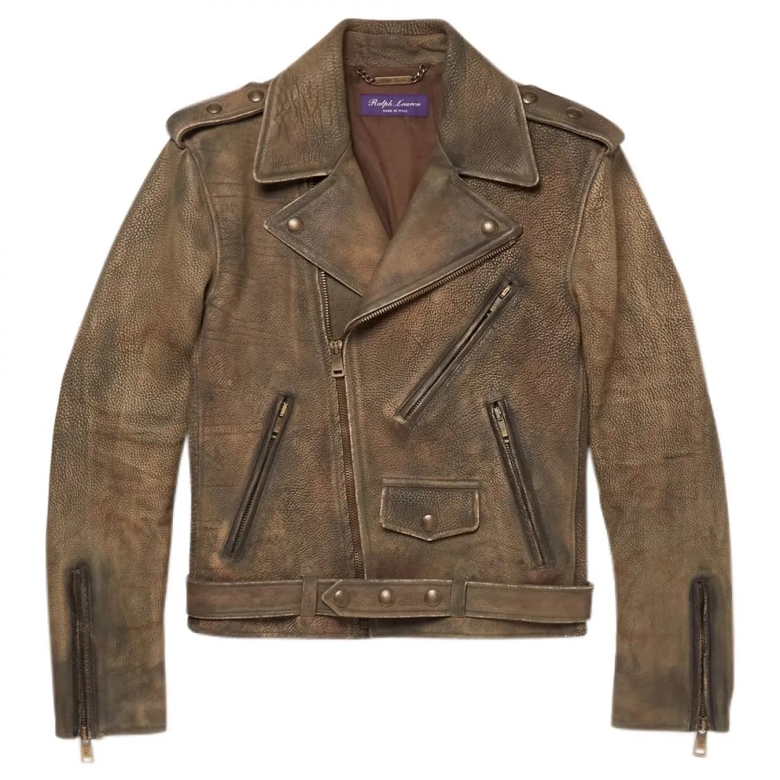랄프로렌 퍼플라벨 왁스드 레더 바이커 자켓 상품이미지1