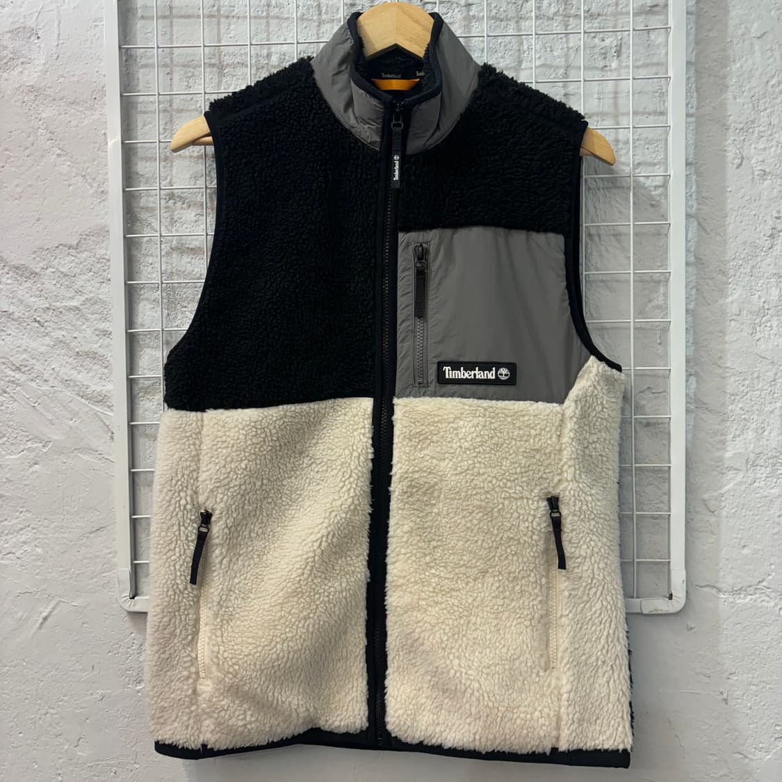 팀버랜드 배색 플리스 베스트 자켓 M 상품이미지1