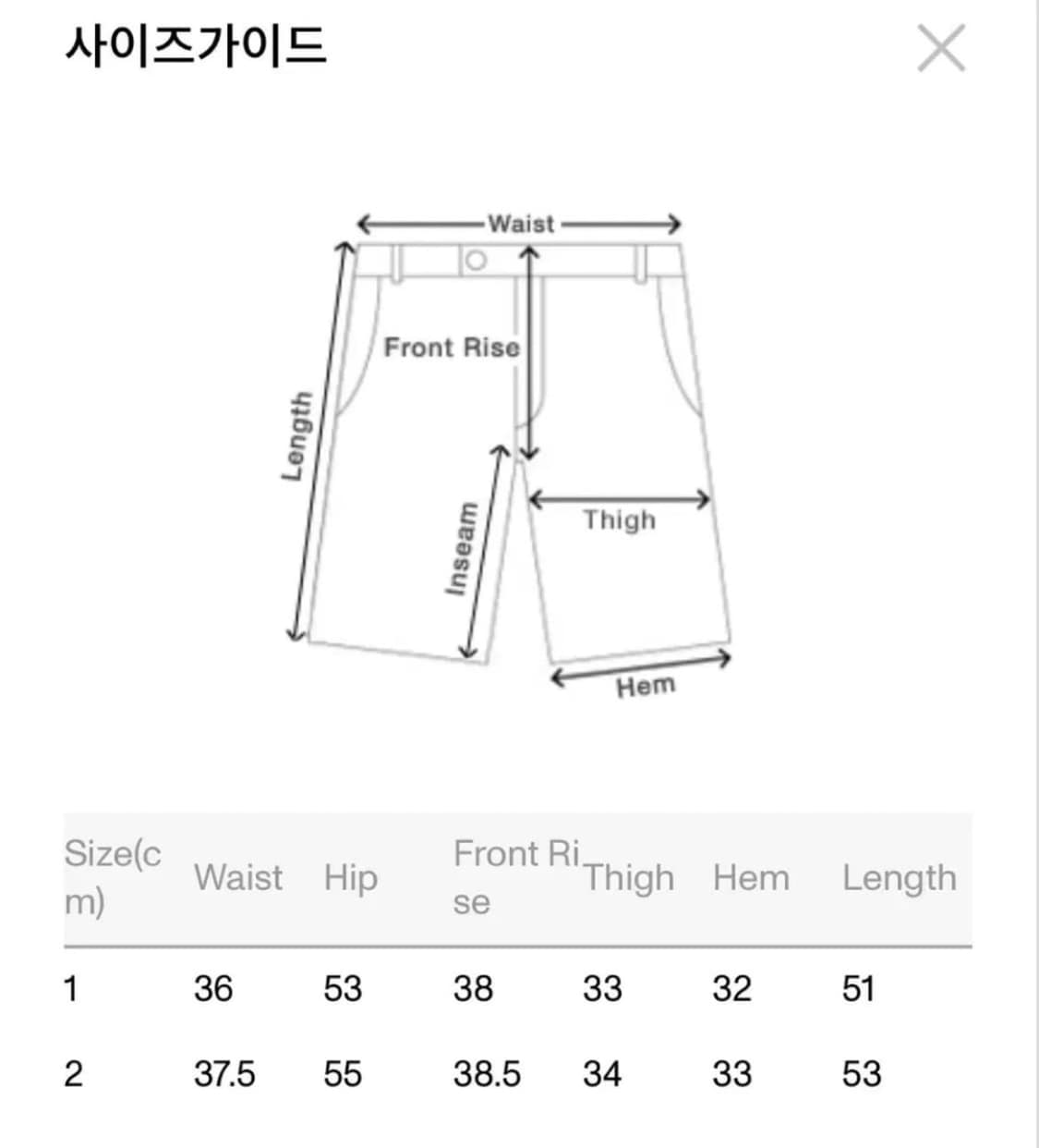로레일즈 워싱숏츠 상품이미지3