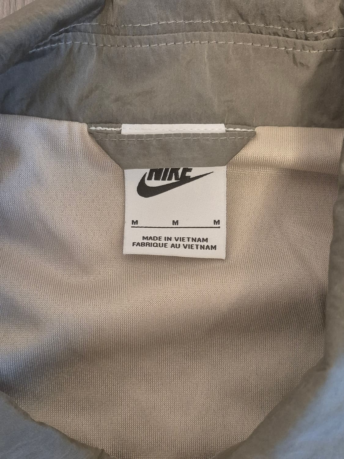 나이키 어센틱 코치 자켓-카키 화이트 상품이미지4