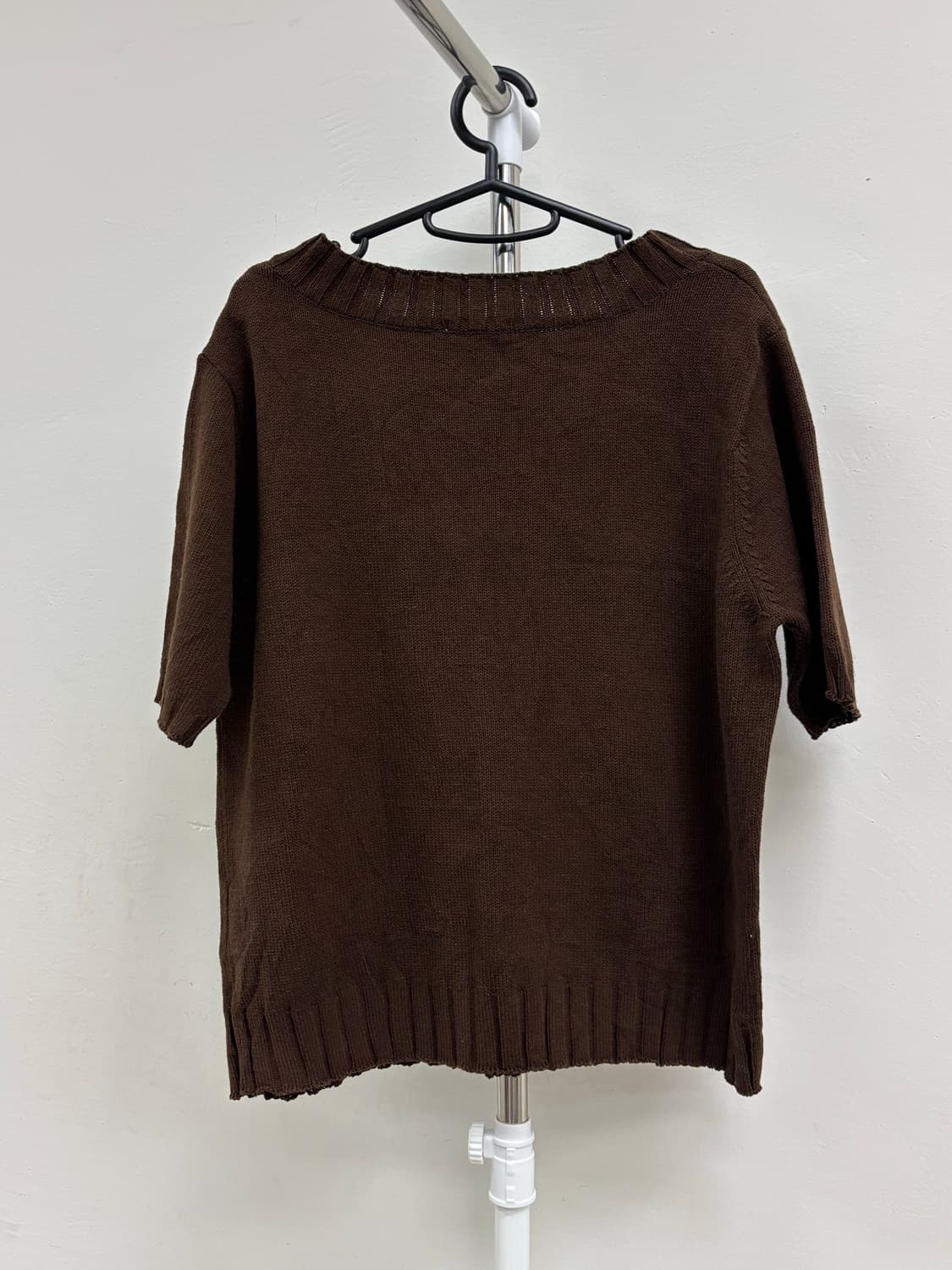 빈티지 브라운 하프 니트 상품이미지7