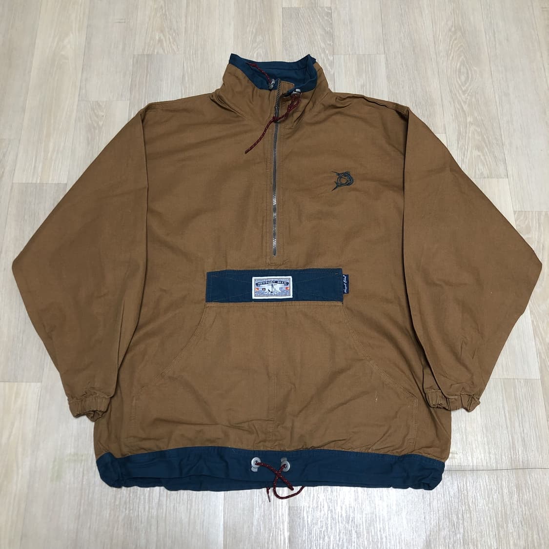 (L) 90's NEWPORT BLUE 올드스쿨 아노락 카멜 네이비 상품이미지1