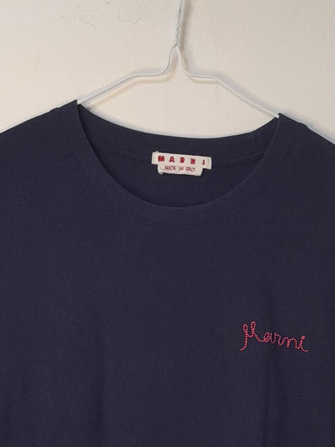 마르니 MARNI 네이비 반팔 티셔츠 36 상품이미지2