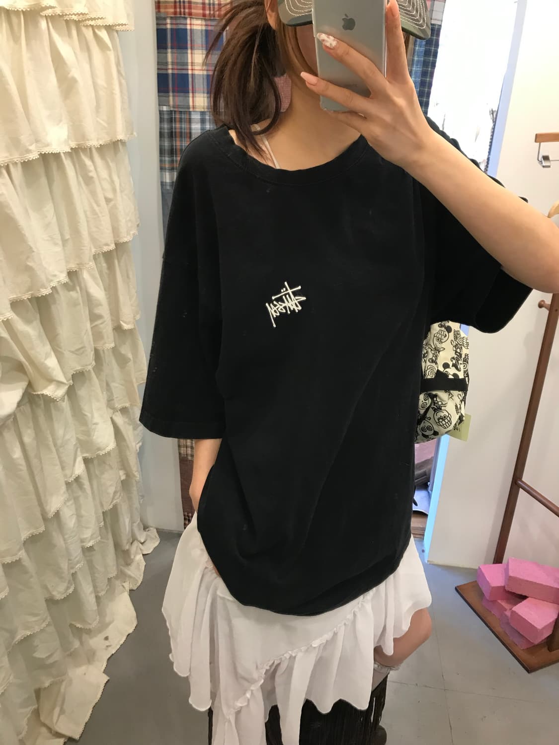 스투시 블랙 베이직 티셔츠 상품이미지4