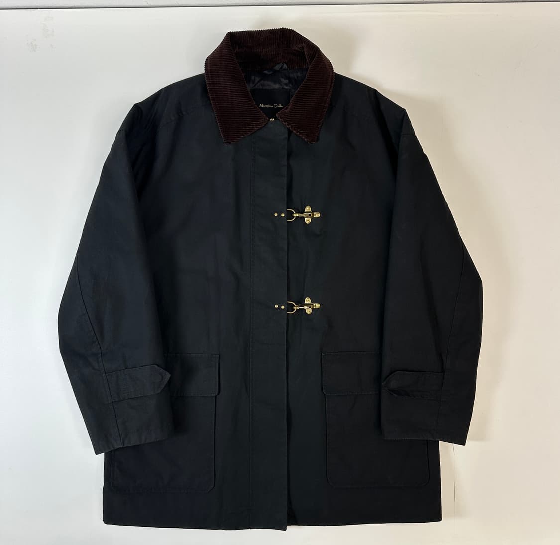 마시모 두띠 코듀로이 칼라 왁싱코튼파카 상품이미지2