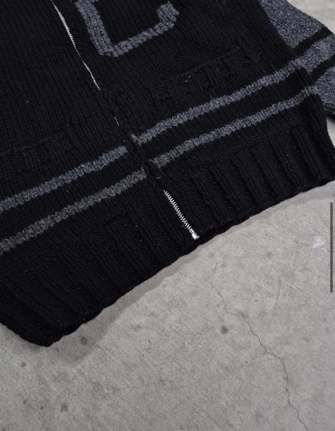 LETTERED VARSITY ZIP KNIT (M) 상품이미지5