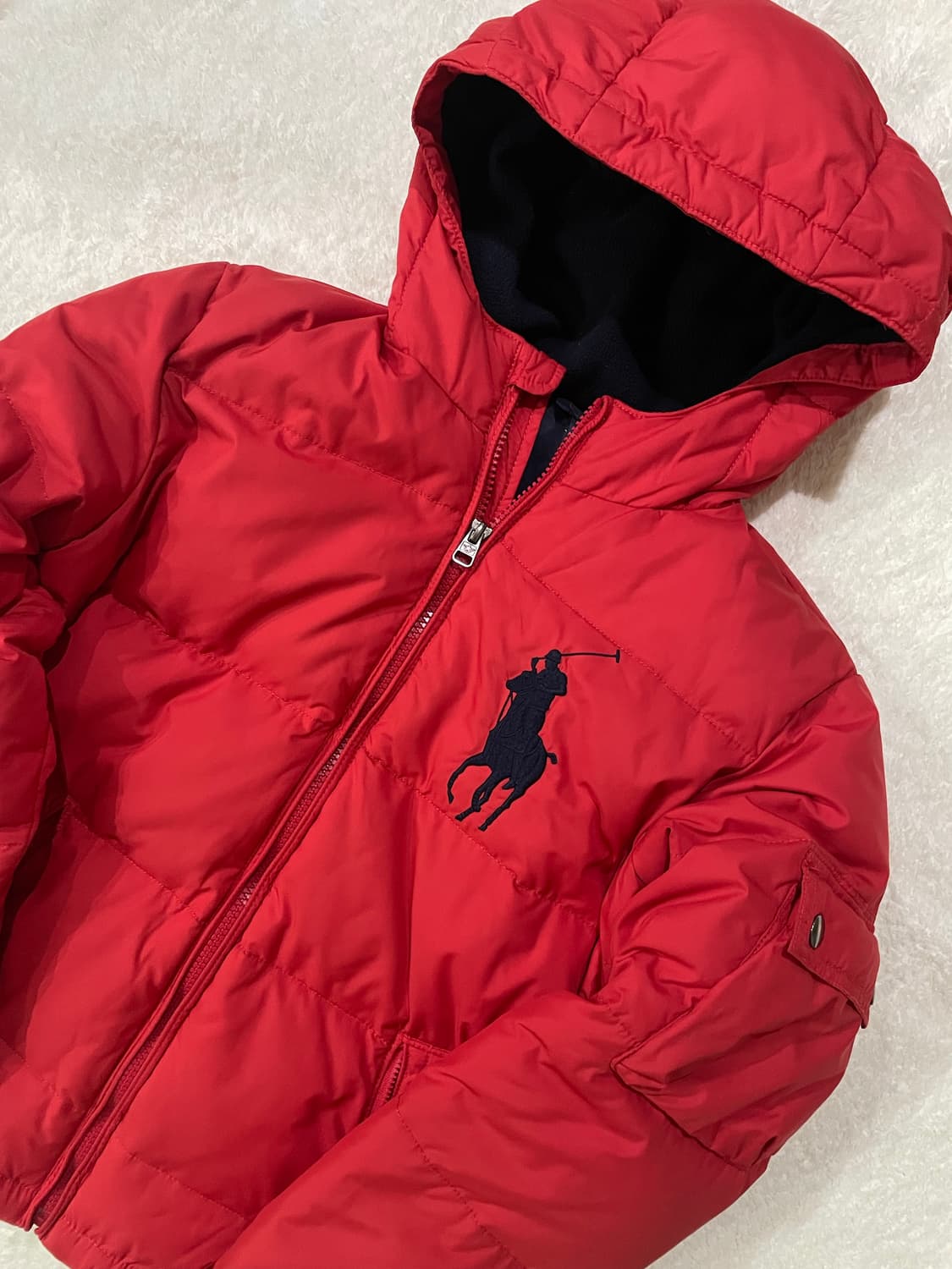 폴로 랄프로렌 빅포니 패딩 레드 상품이미지2