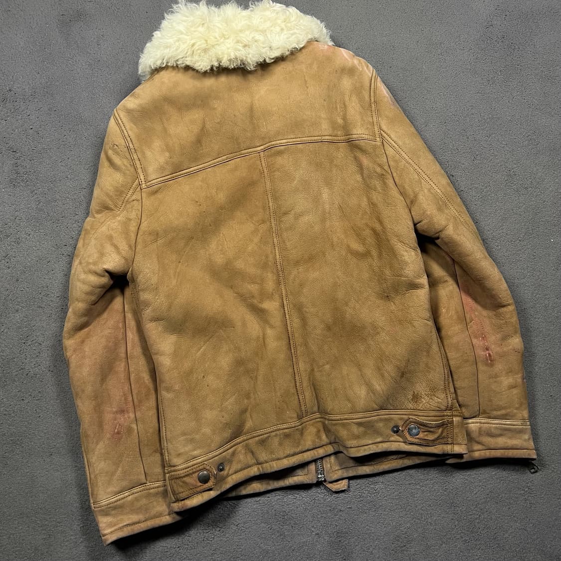 DOLCE & GABBANA 돌체앤가바나 램스킨 무스탕 레더 자켓 상품이미지7