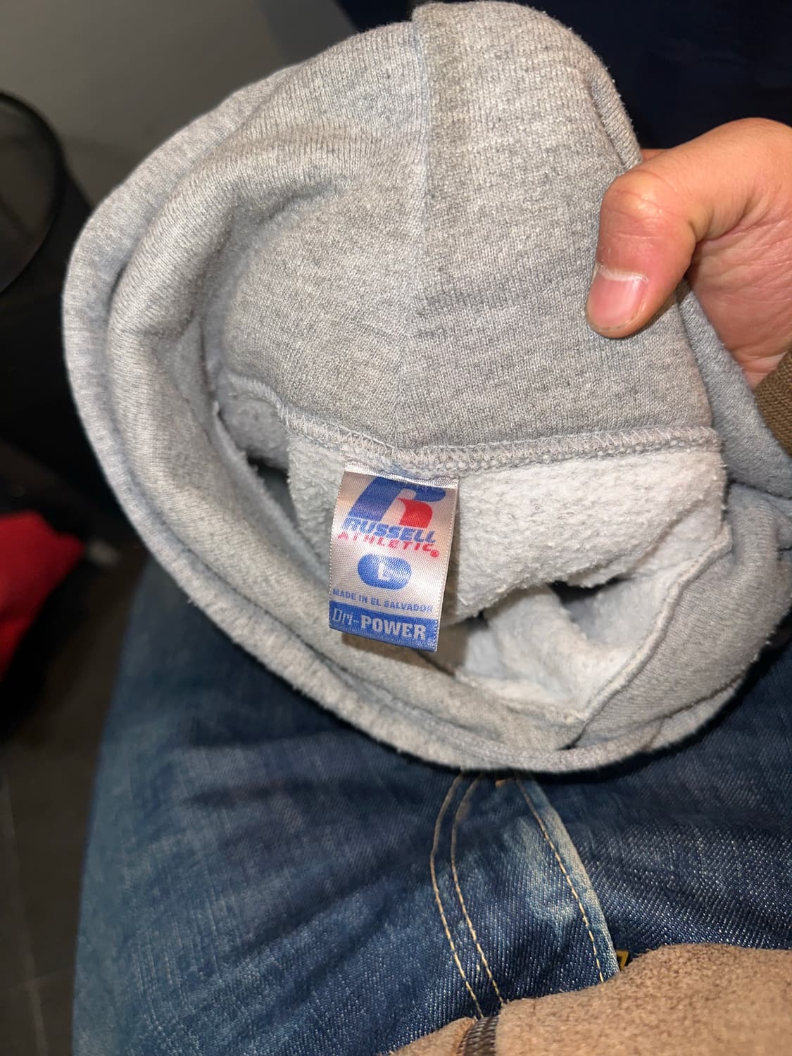 00’s Russell Athletic grey plain hood 상품이미지9