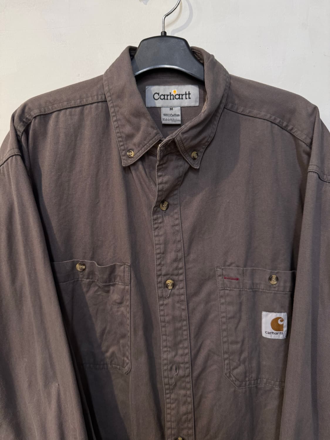 칼하트 초코브라운 긴팔셔츠 상품이미지2