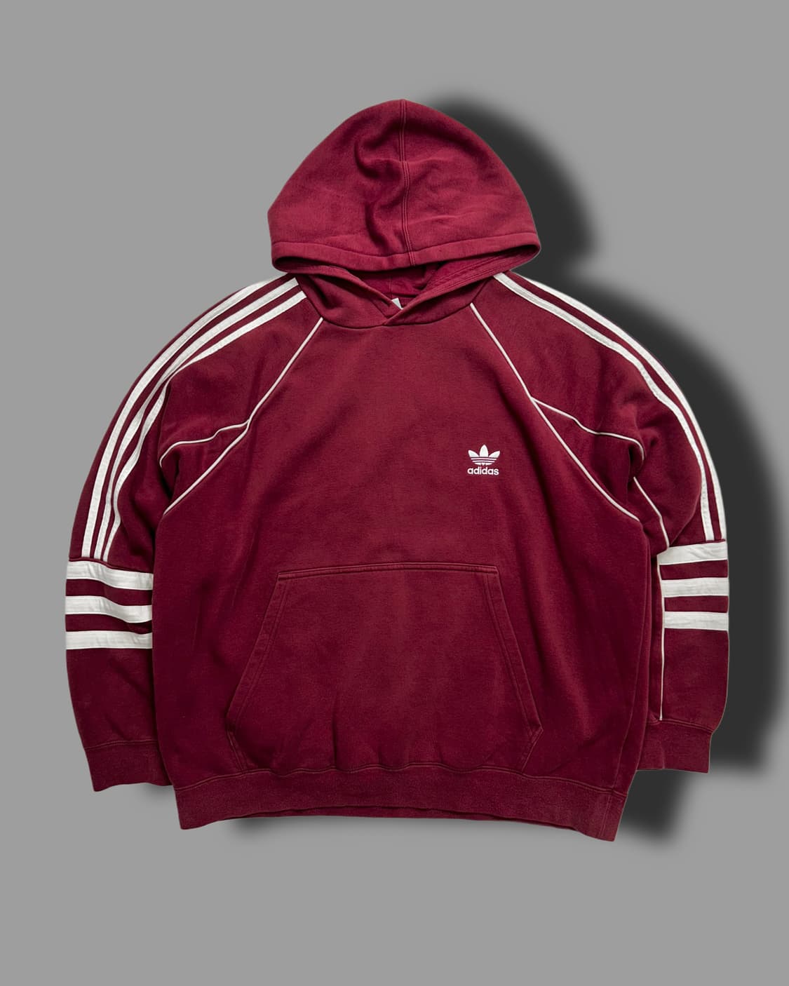 아디다스 파이어버드 버건디 후드티 XL 상품이미지5