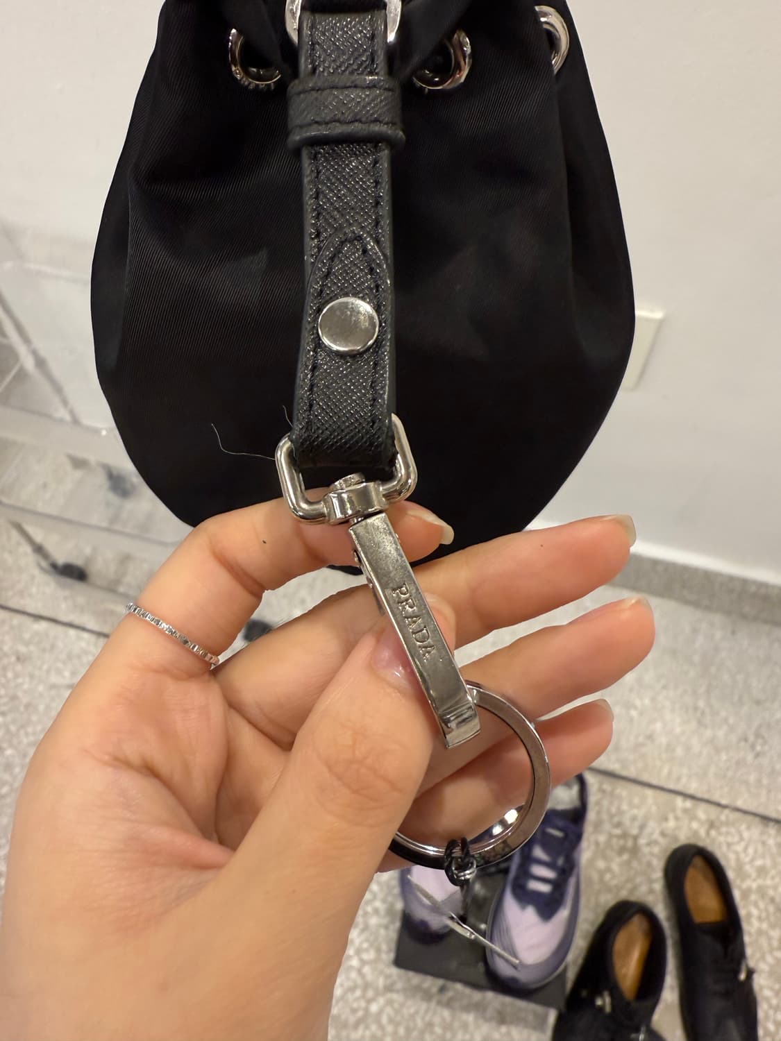 Prada Mini Drawstring Crossbody Bag  상품이미지4