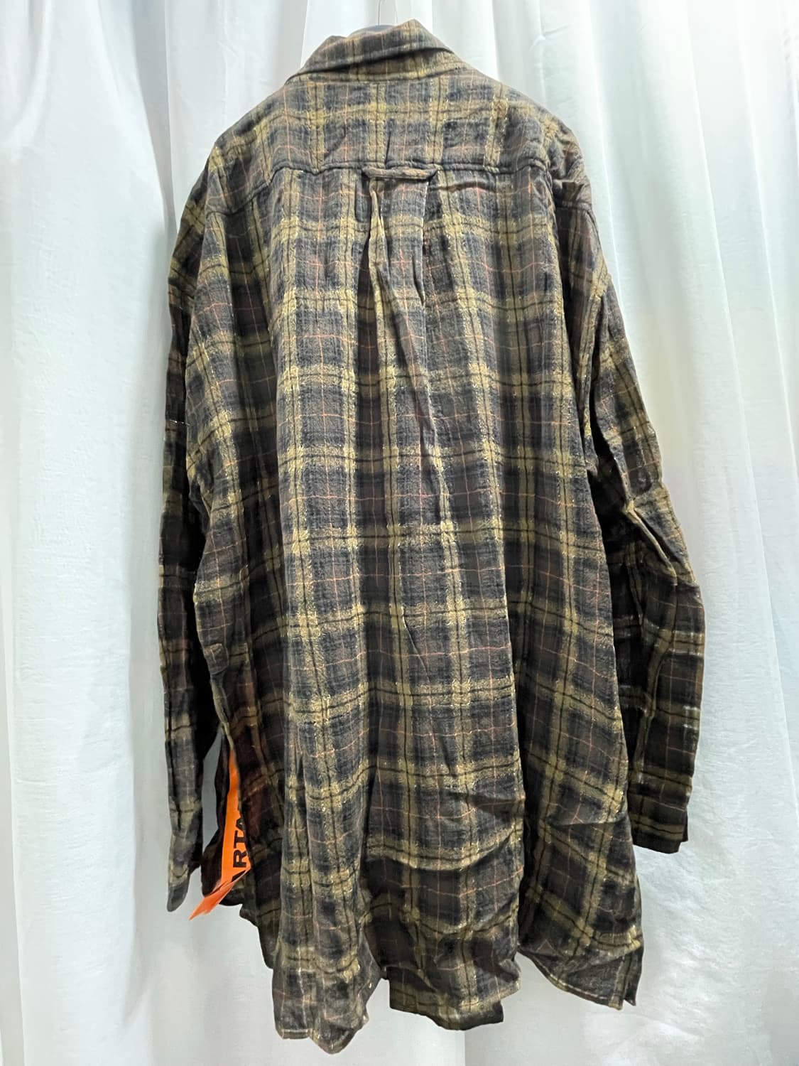 페이스커넥션/ 글리터링 브라운 체크 셔츠/ M 상품이미지2