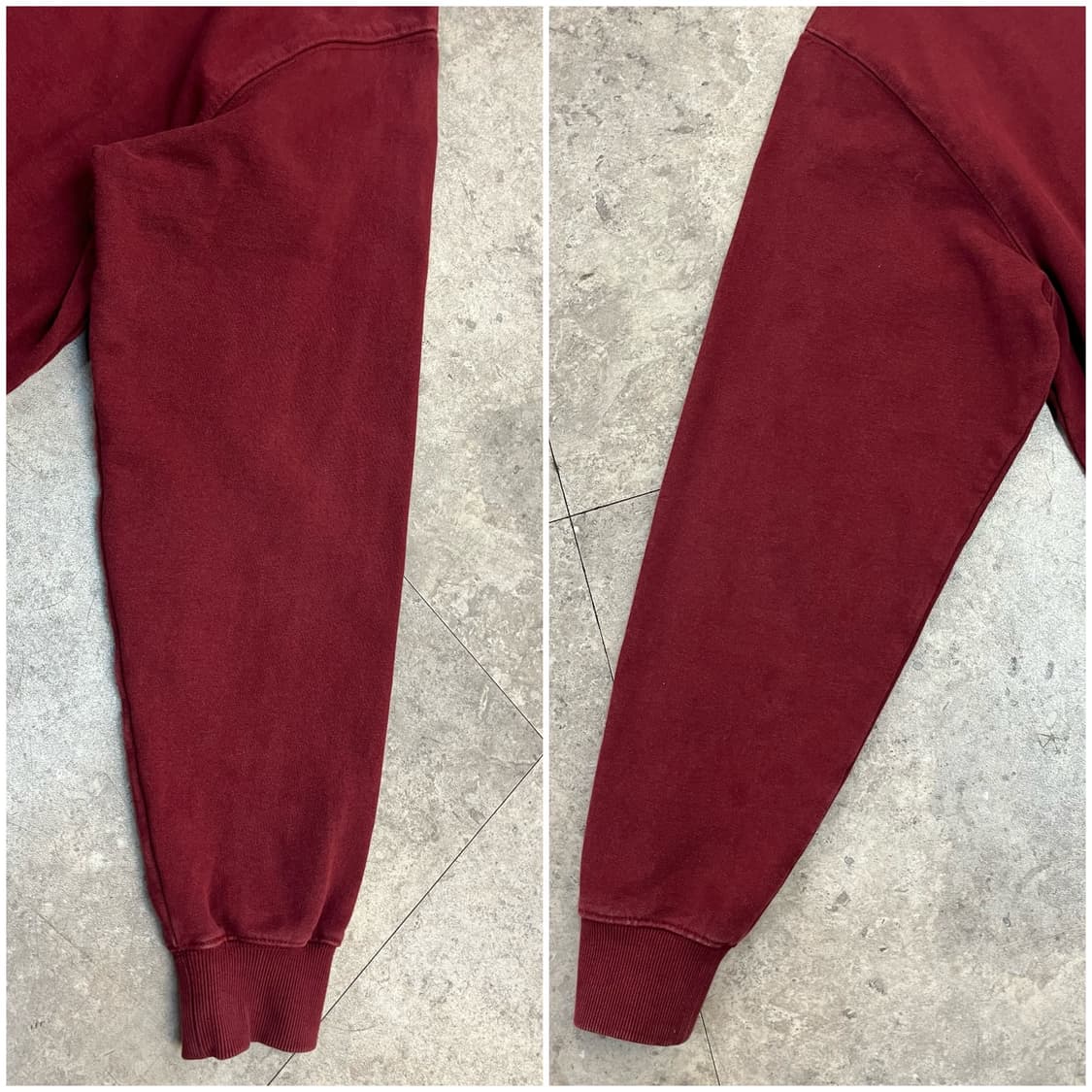 디스이즈네버뎃 레터링 맨투맨 버건디 L #csz2238 상품이미지10