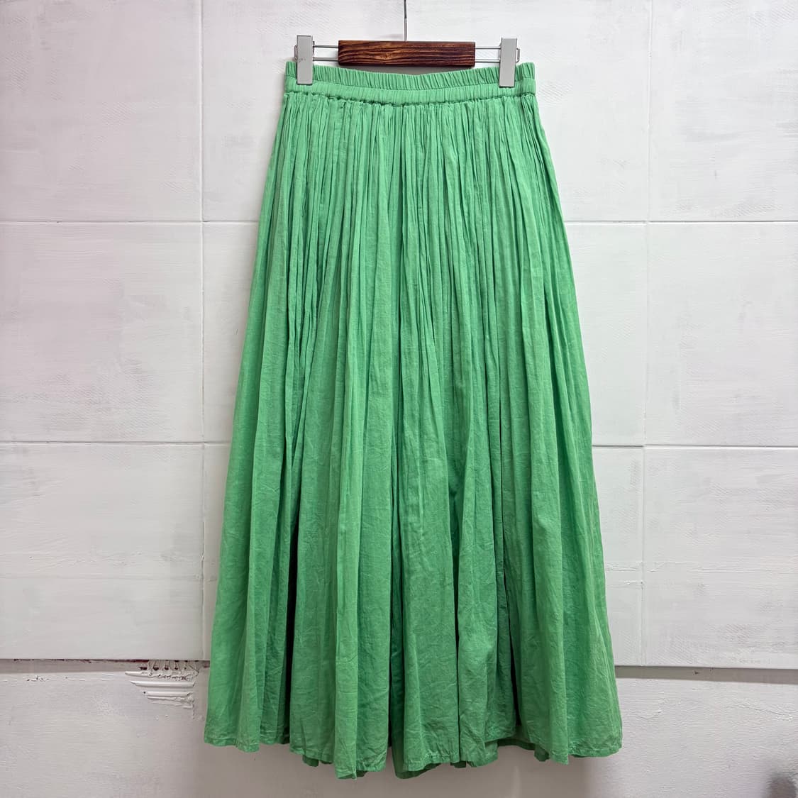 CIAOPANICTYPY 그린 코튼 와이드 팬츠  JPN 상품이미지1