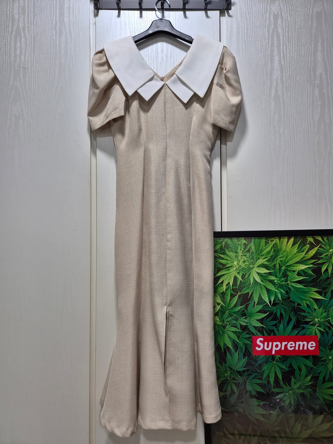 (세일)(새상품)DINT 칼라 배색 반팔 원피스 상품이미지1