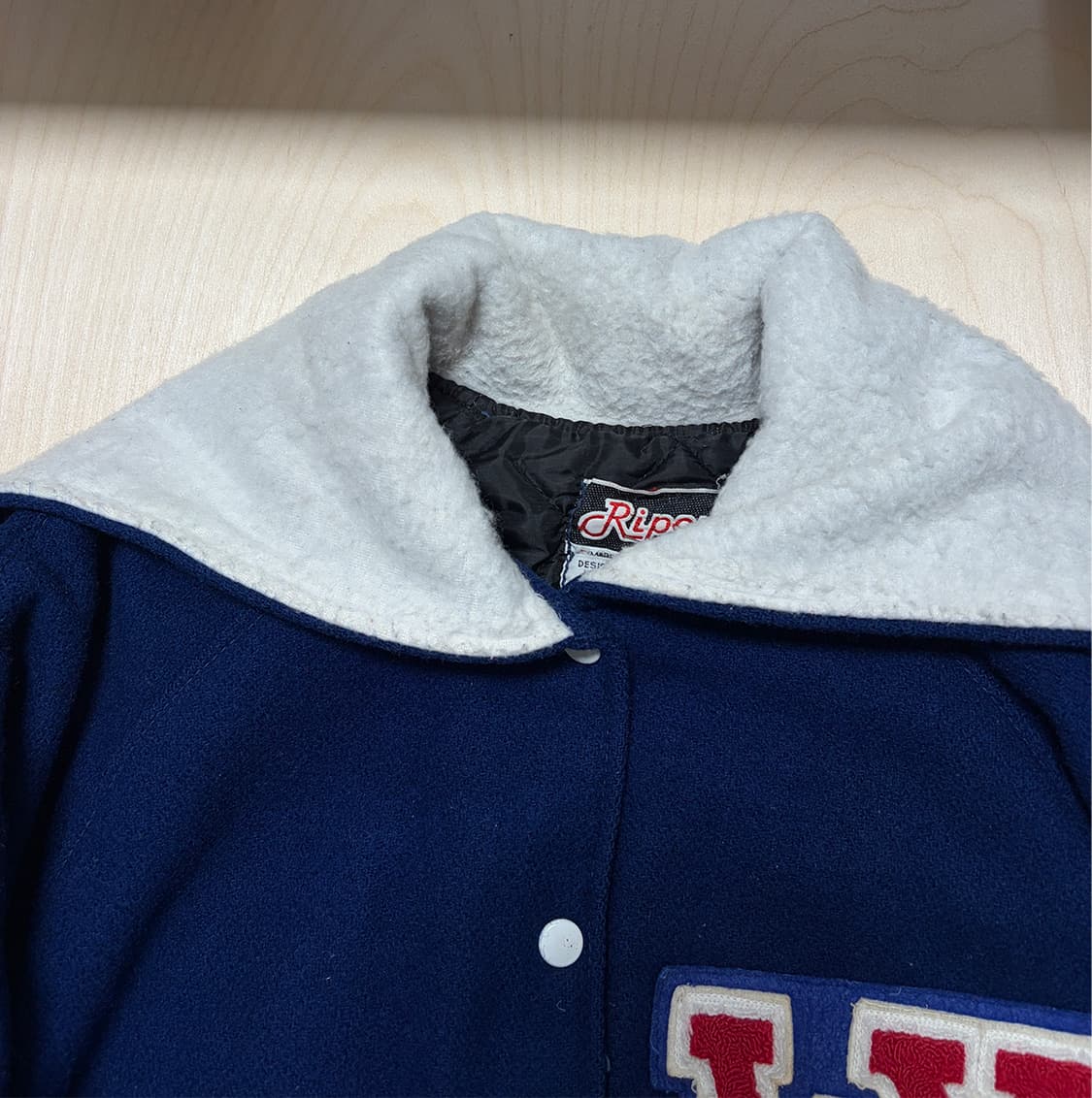 90s USA 세일러 바시티 자켓 상품이미지7