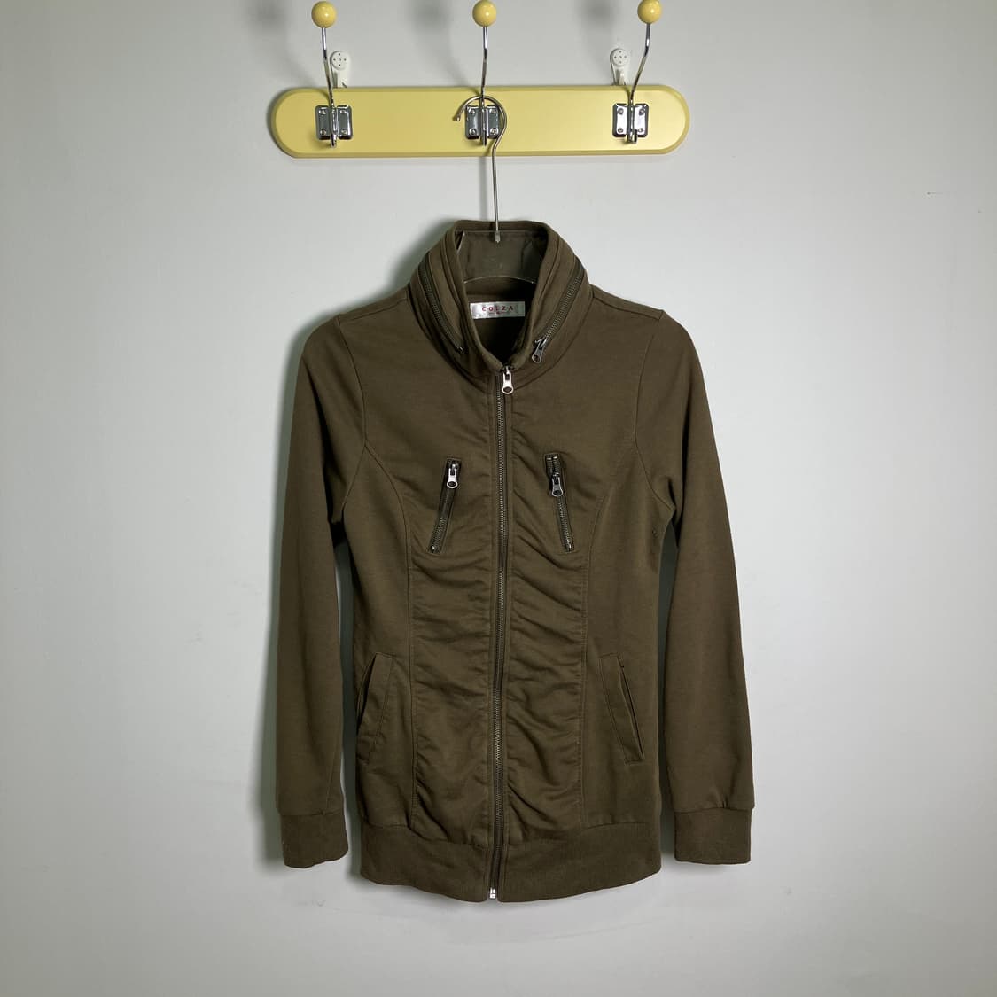 COLZA 카키 코튼 집업 자켓 M 상품이미지1