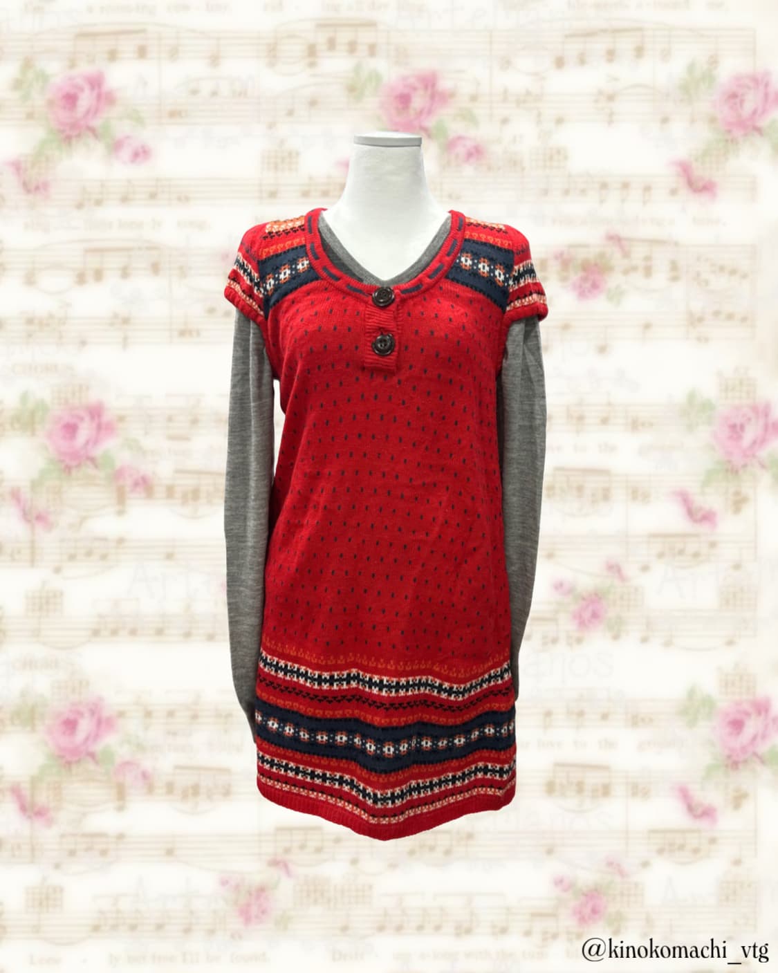 [코디세트] 모리걸 버섯마을의 산딸기 셋업 아오이유우 상품이미지2