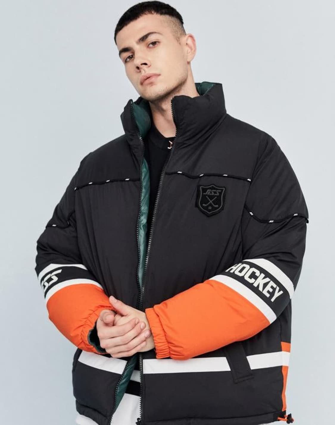 질스튜어트스포츠 라인배색 양면 덕다운 패딩 점퍼 남성100 상품이미지9