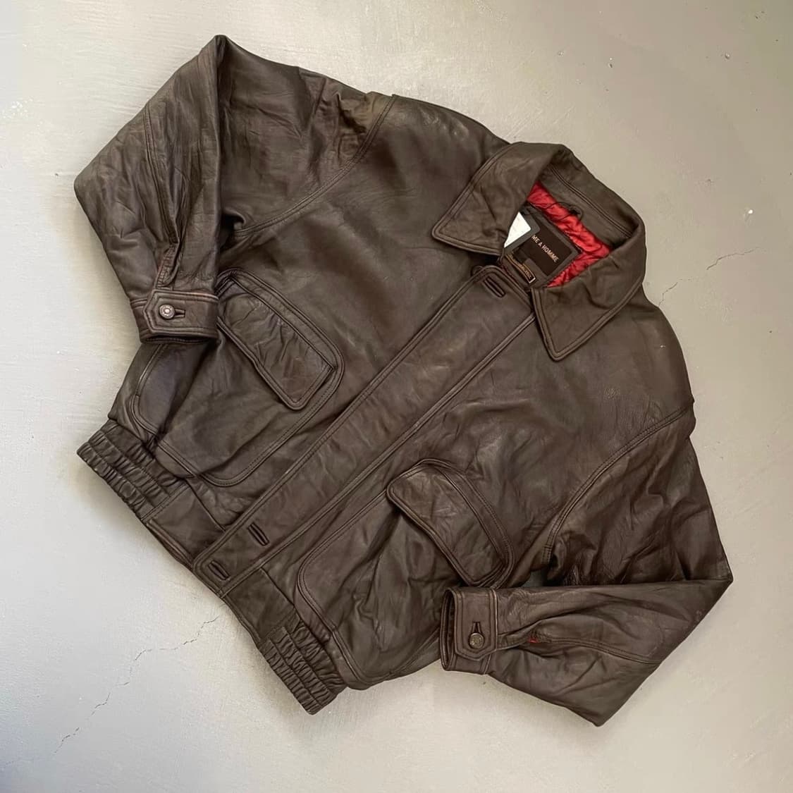 D'HOMME A HOMME 리얼 가죽 자켓 상품이미지1