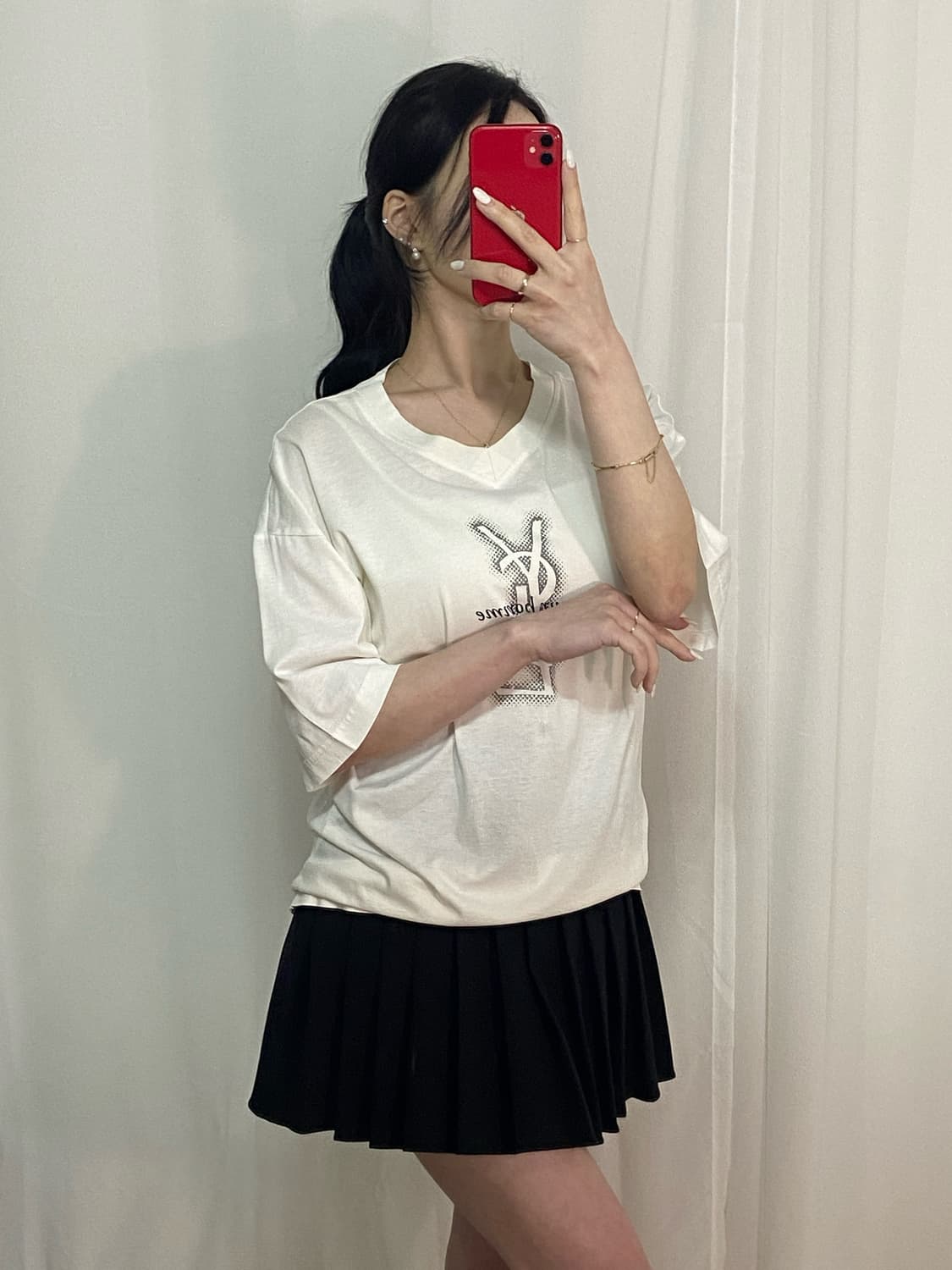 입생로랑 빅로고 티 상품이미지2