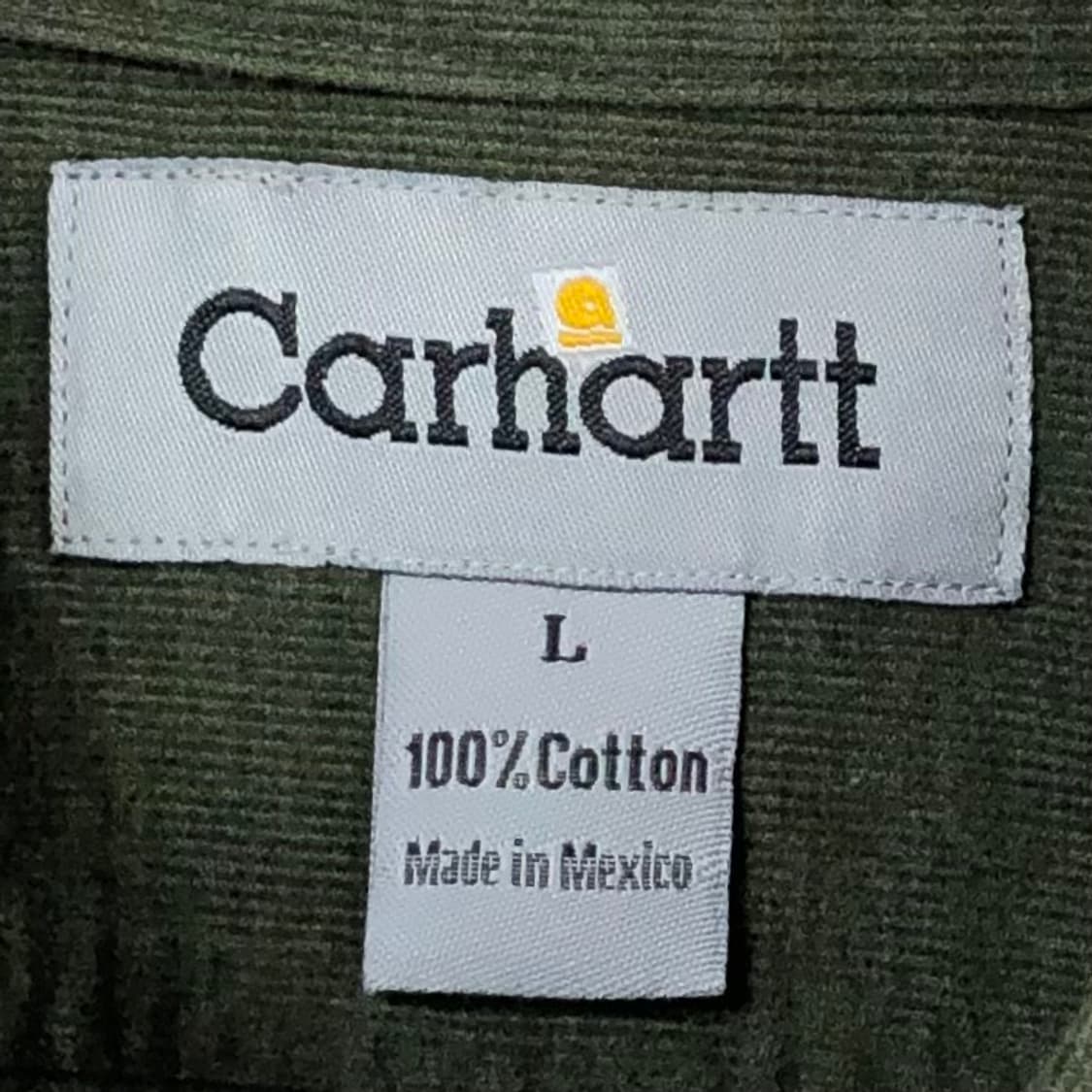 105 칼하트 카키 코듀로이 셔츠 상품이미지3