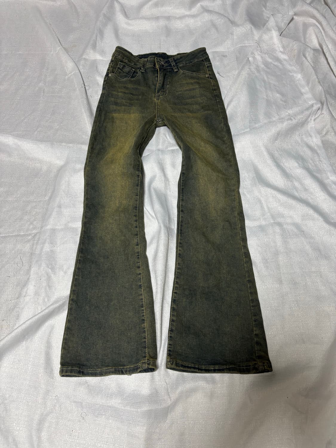 “Unknown” Mud Washing Boots Cut Slim Fit 상품이미지1