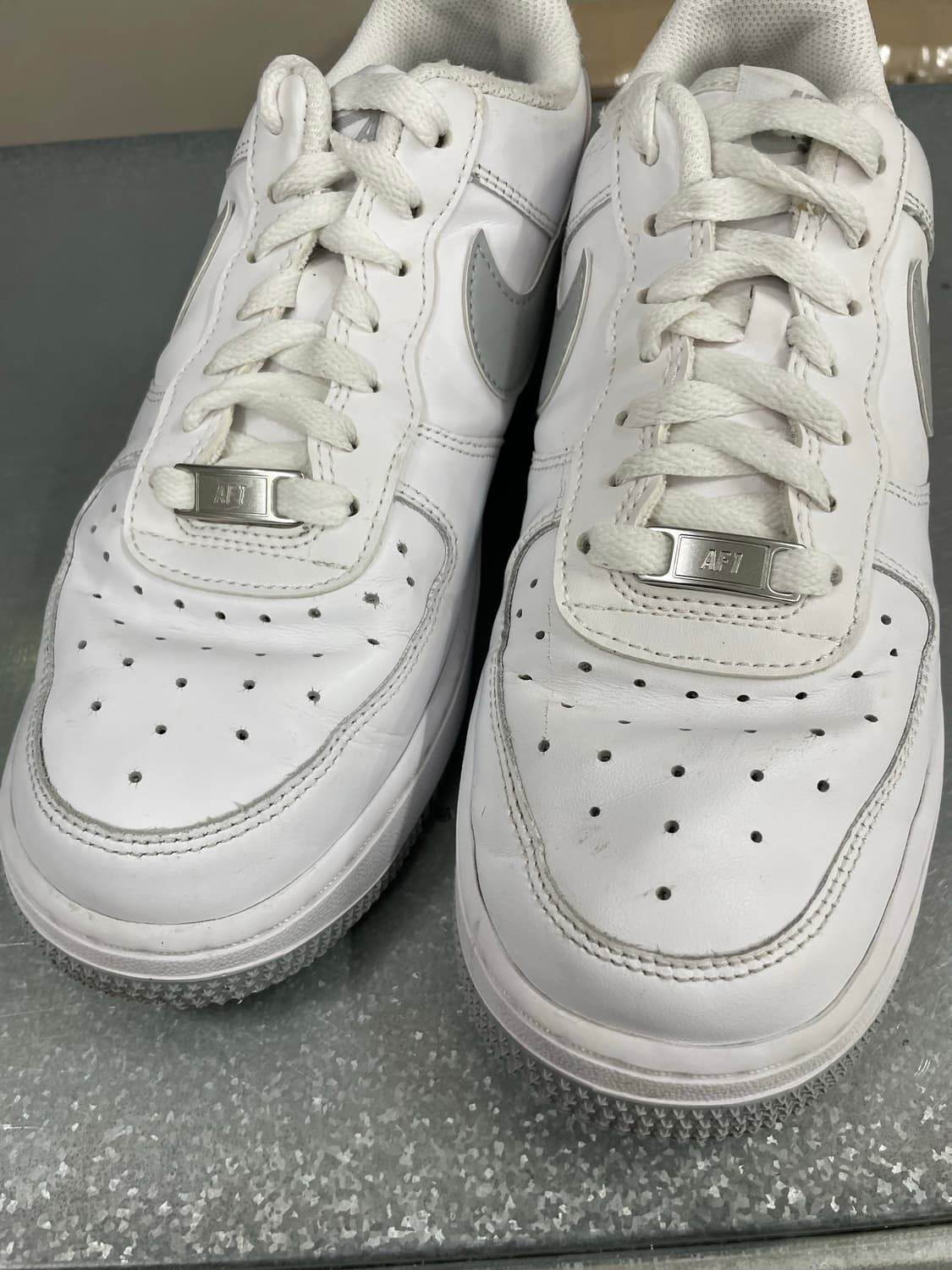 나이키 에어포스1 화이트 스모크 그레이 250 상품이미지7