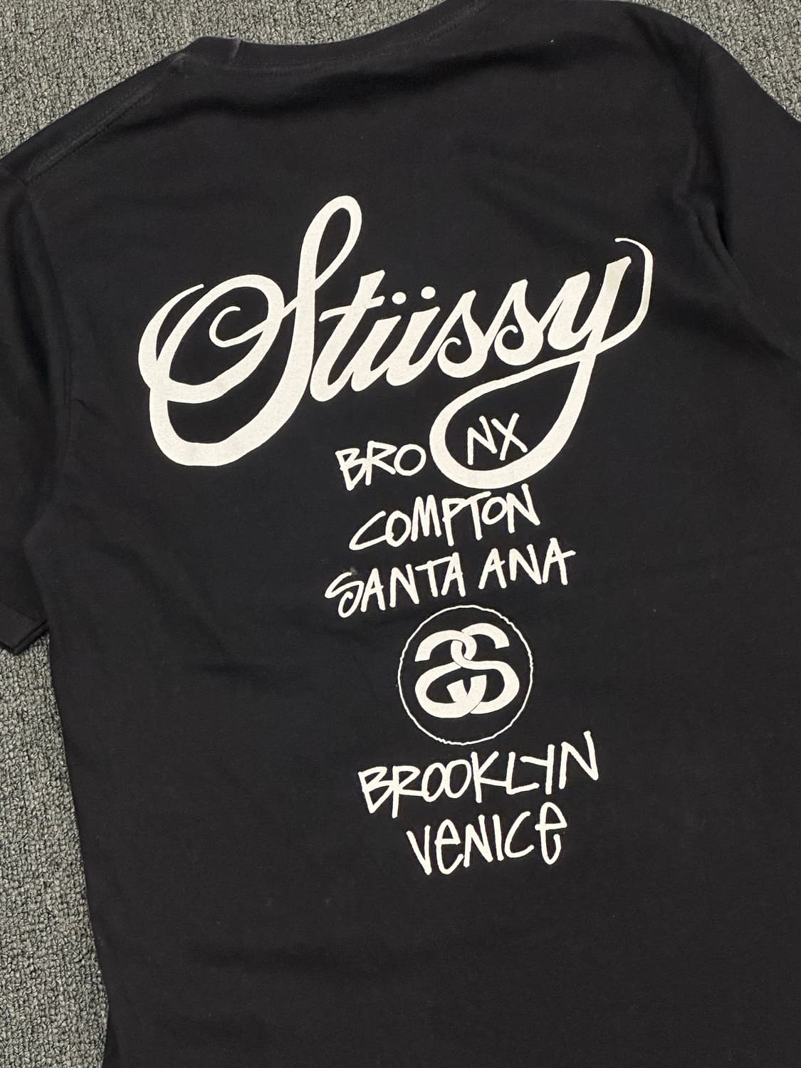 S)스투시 빈티지 월드투어 로고 반팔 상품이미지5