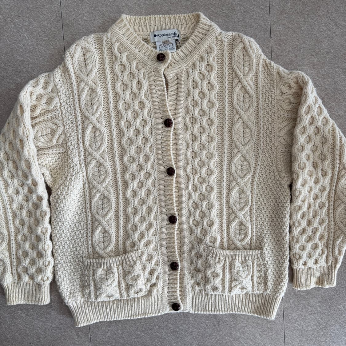 Appleseed’s 아란 울 가디건 상품이미지2