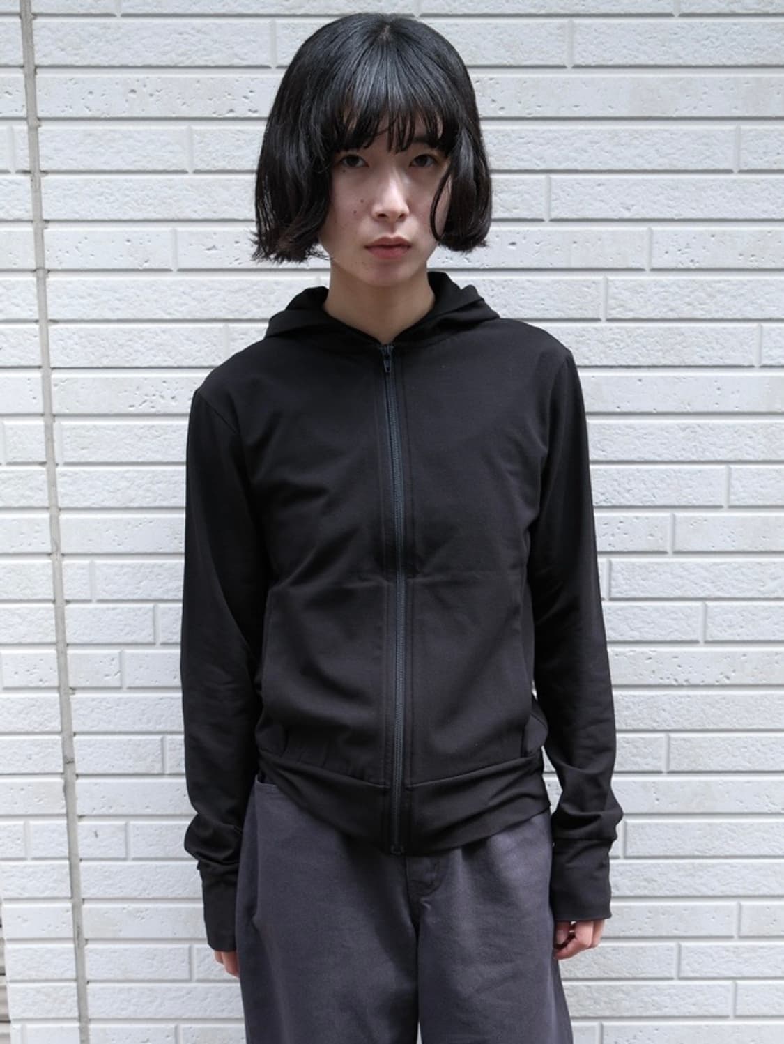 soft hoodie zip-up black 상품이미지1