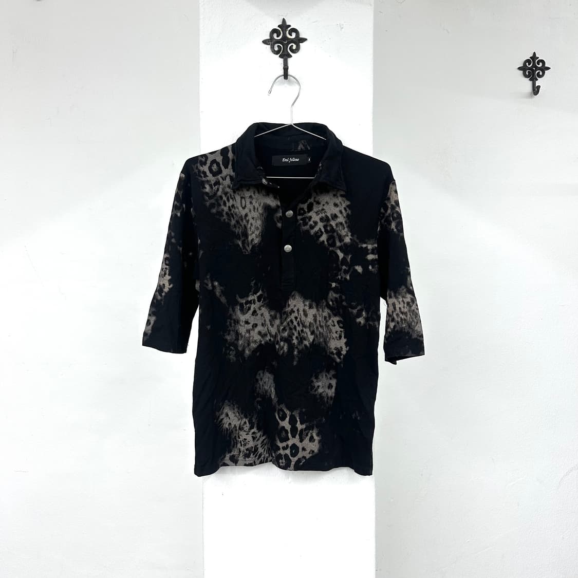 Leopard pattern collar short 상품이미지3
