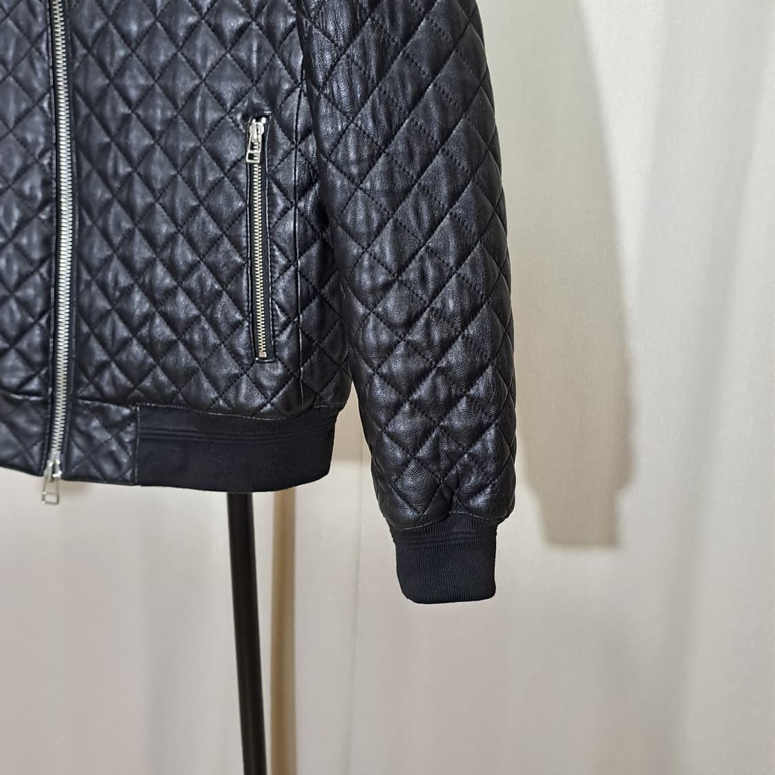 (택포) 퀼팅 양가죽 커스텀 자켓 L B761 상품이미지5