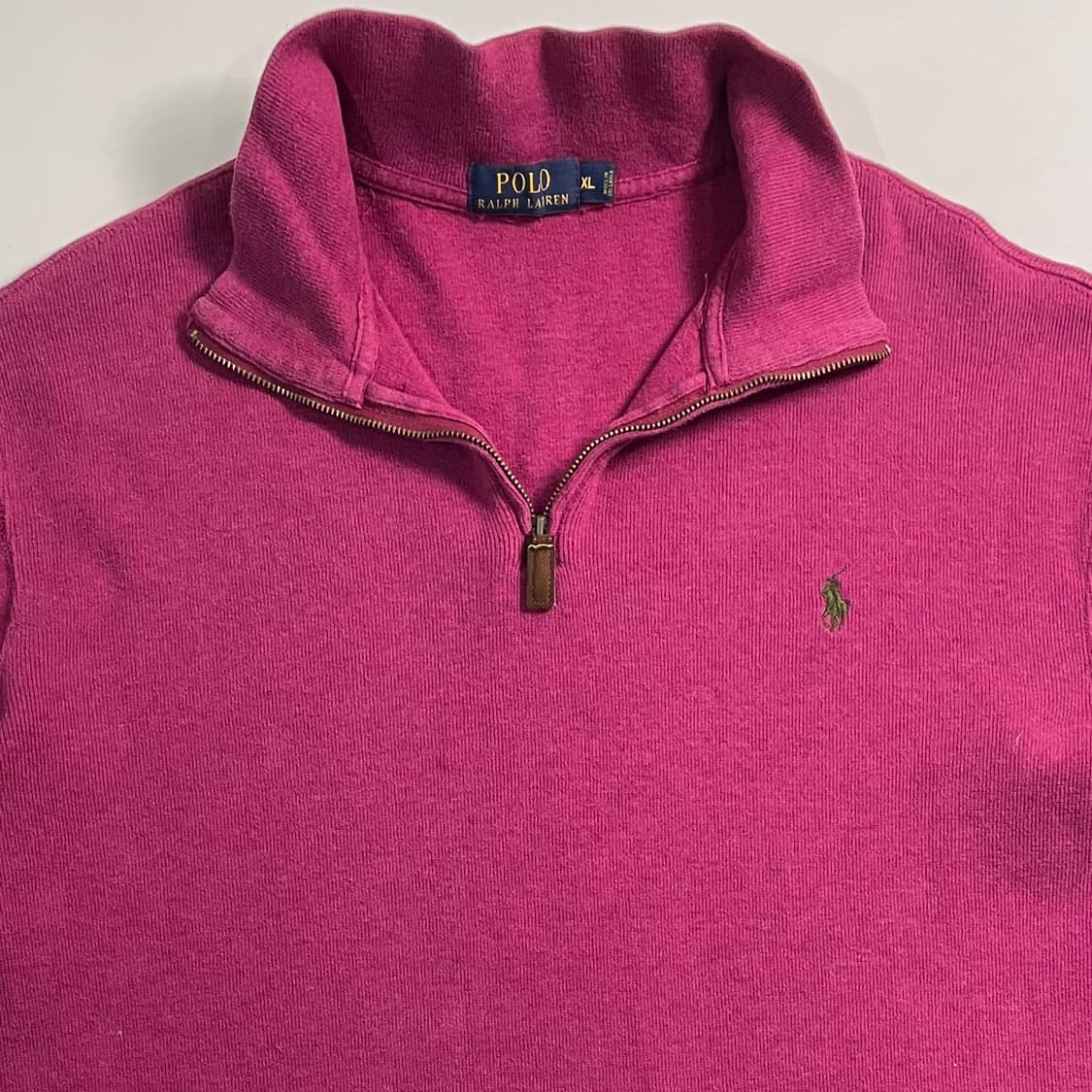 폴로 랄프로렌 퍼플 반집업 상품이미지2