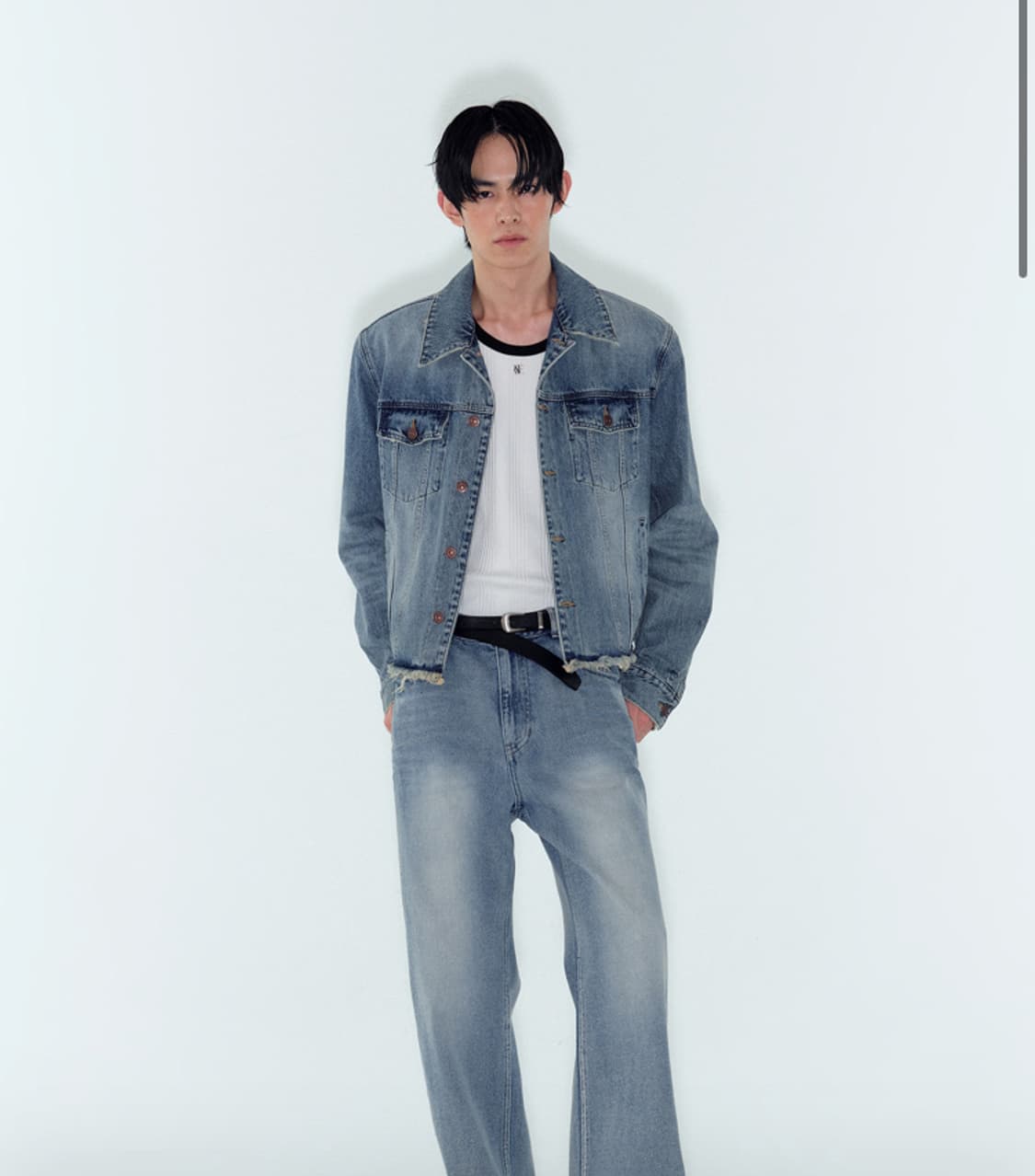 [M] 노이스 데님 자켓 청자켓 상품이미지2