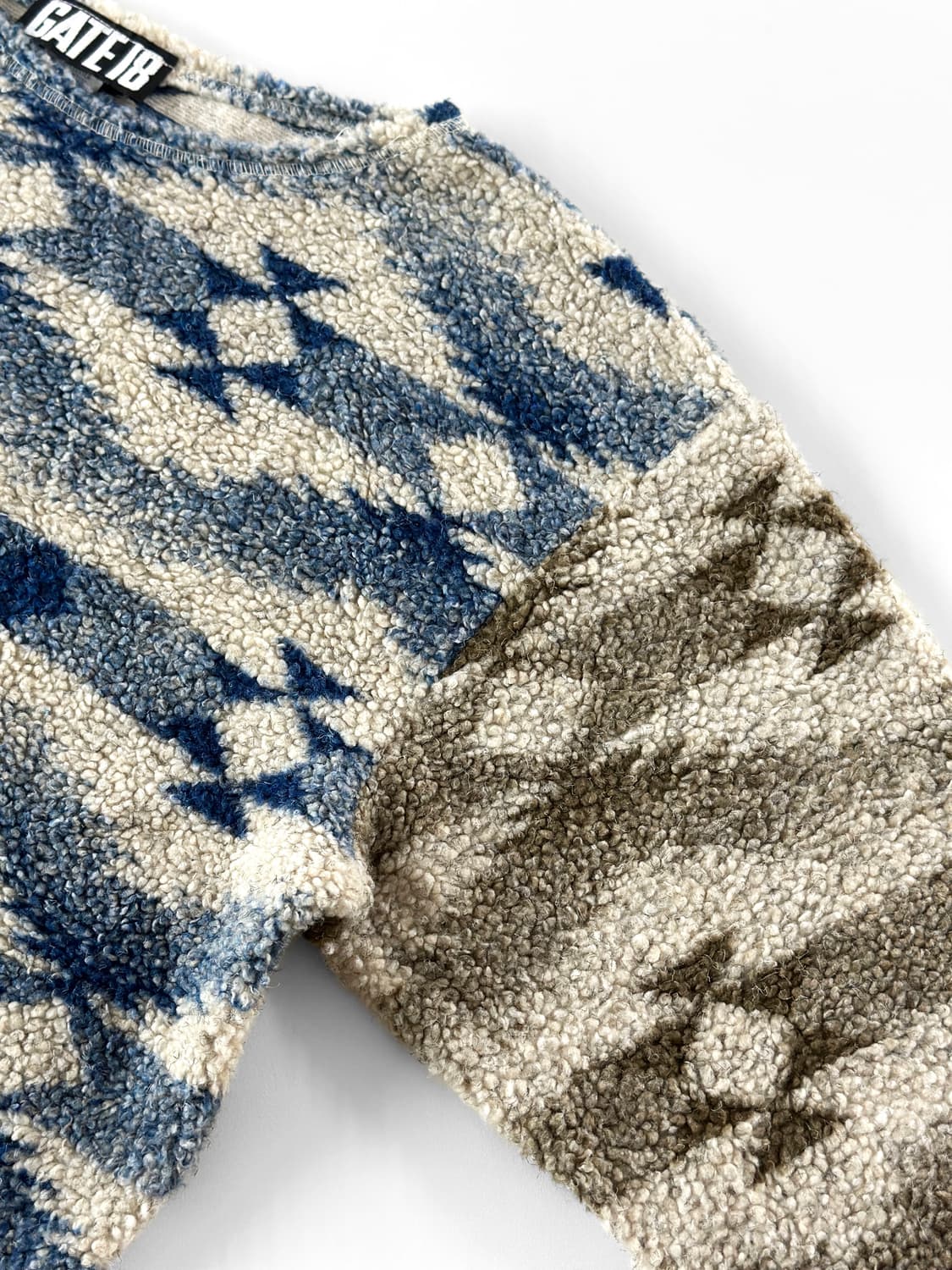 90s 빈티지 Gate18 나바호 패턴 부클 플리스 상품이미지9