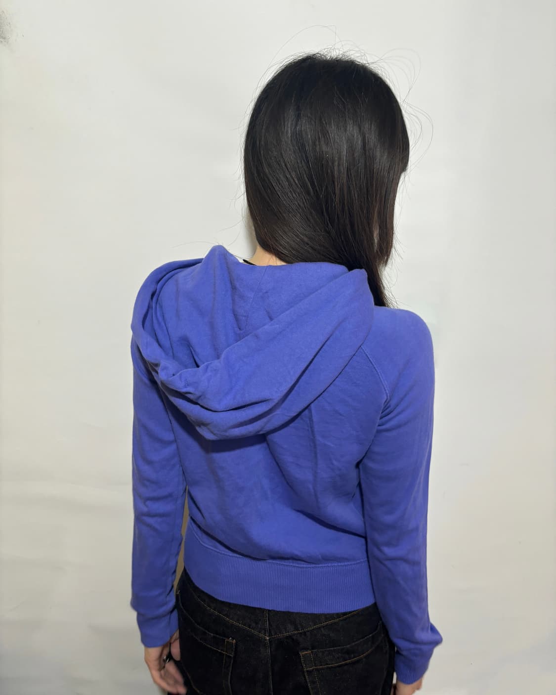 90s GAP 로고 블루 집업 후디 상품이미지3