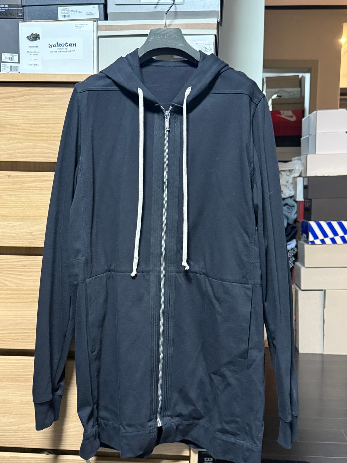 릭오웬스 롱후드집업 상품이미지1