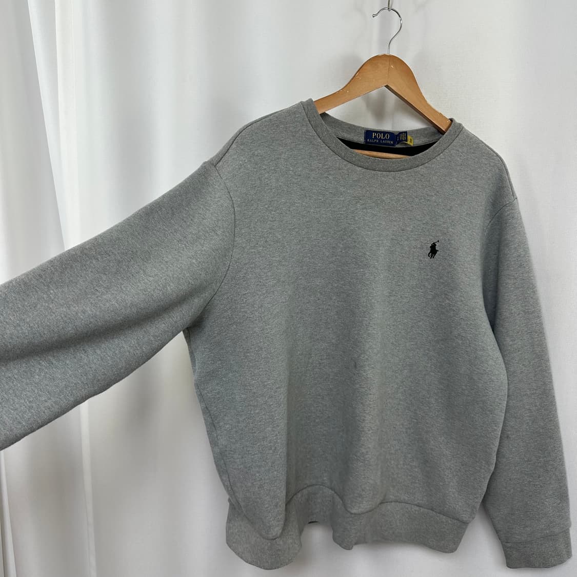   폴로랄프로렌 남자 기모 맨투맨 티셔츠 그레이 XL OI 상품이미지4