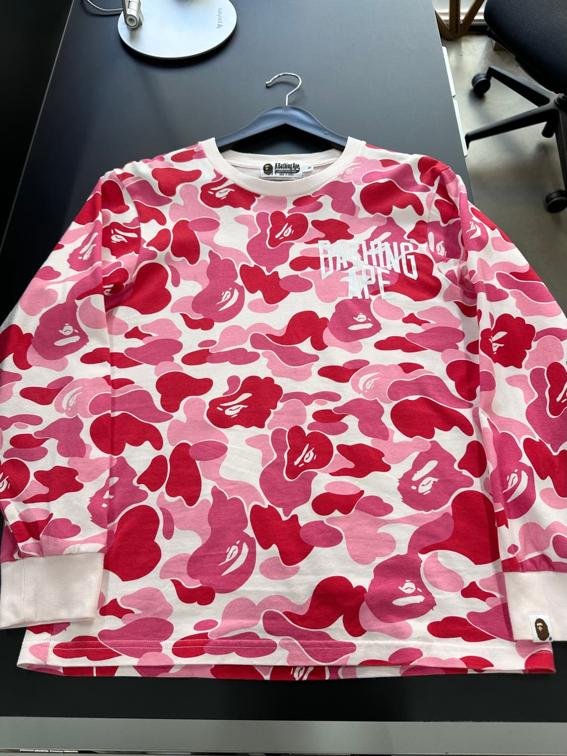 베이프 ABC카모 롱슬리브 핑크베이프 ABC카모 롱슬리브 핑크 상품이미지4