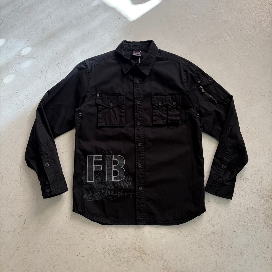 00s FUBU 후부 빈티지 멀티포켓 셔츠 M 상품이미지1