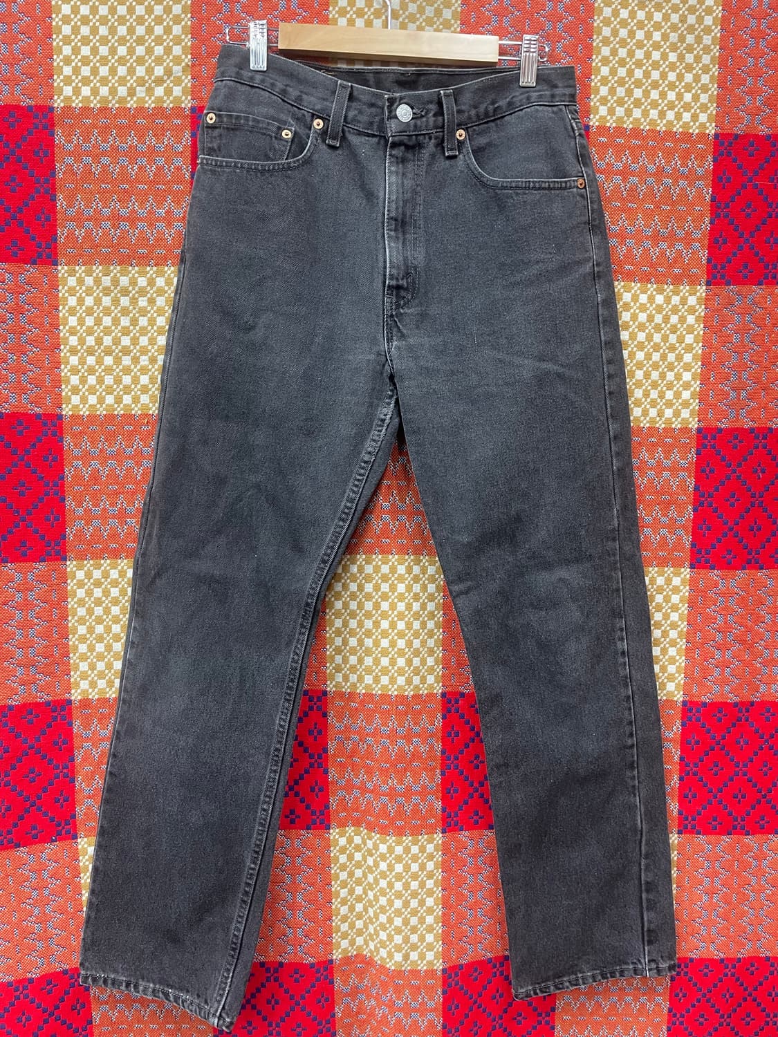 90s리바이스505  블랭크탭 블랙진 30-31 상품이미지1