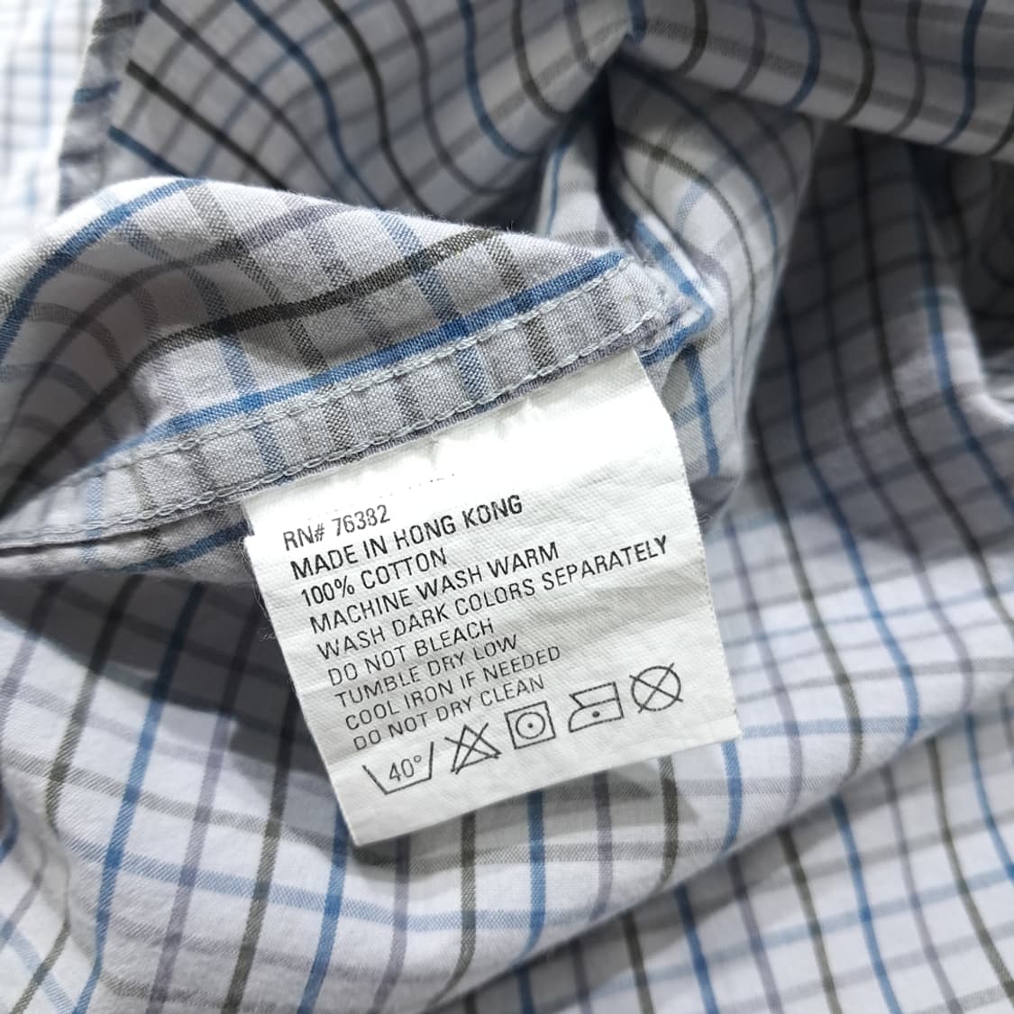 CL753 L 팀버랜드 90s 홍콩판 마이크로체크 셔츠 남방 상품이미지6