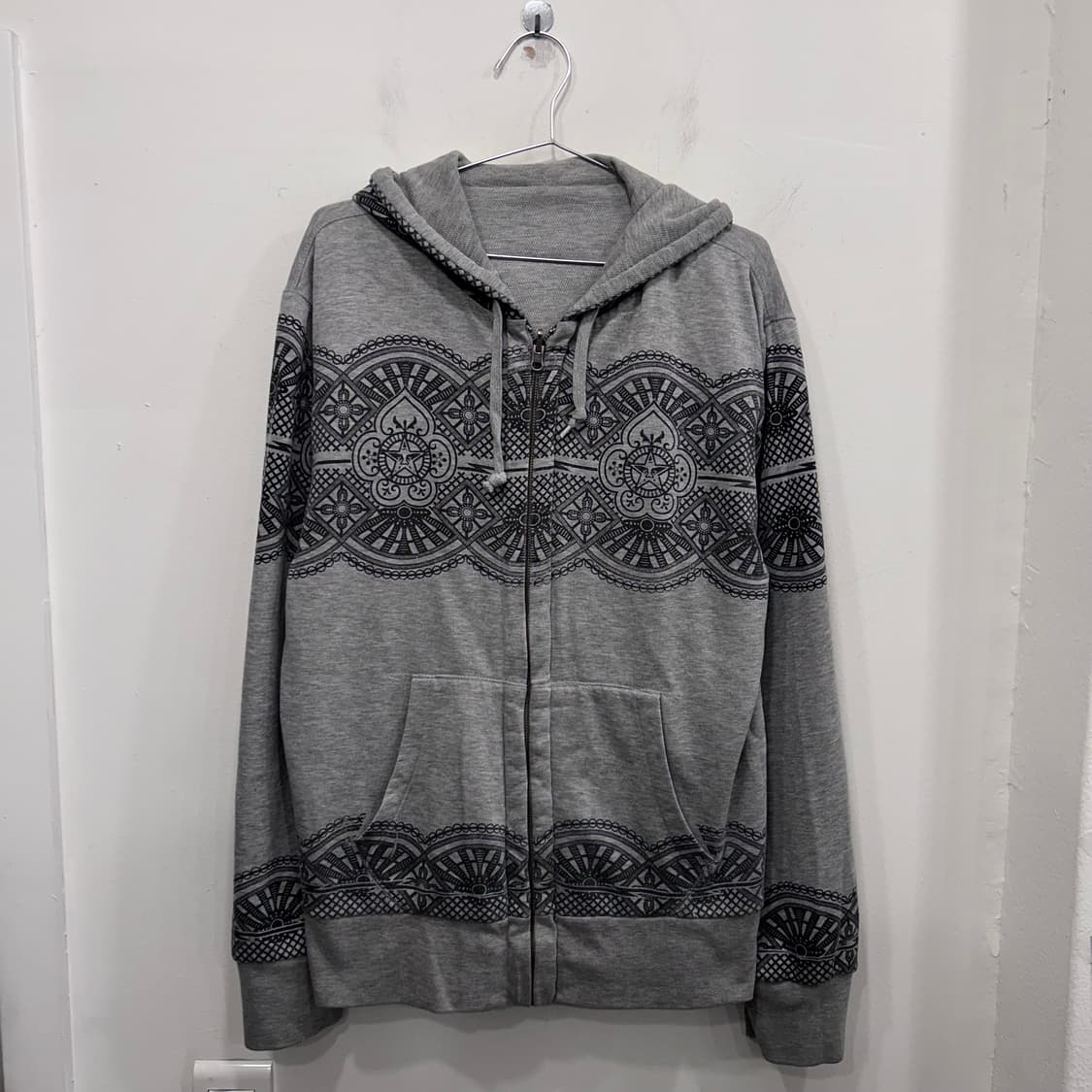 오베이 리버시블 페이즐리 후드집업 상품이미지2