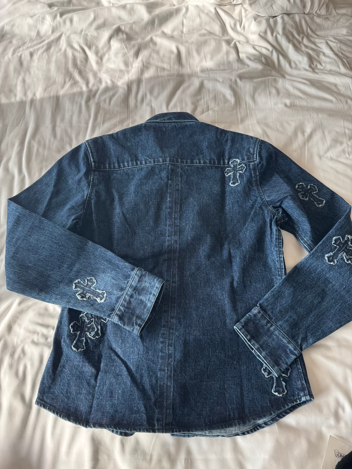 크롬하츠 패치 데님 셔츠 상품이미지5