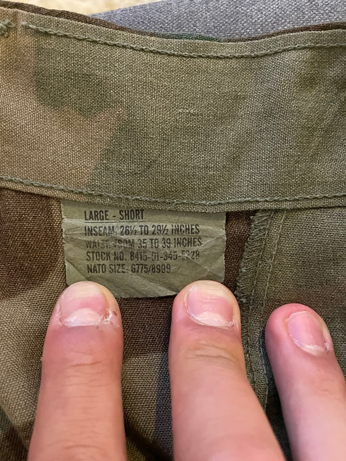 us army 오리지널 에어크루 카모 카고 팬츠 L/S 상품이미지2