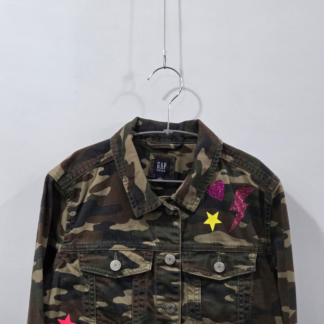 갭 데님 키즈 카모 트러커 자켓 XL  상품이미지2