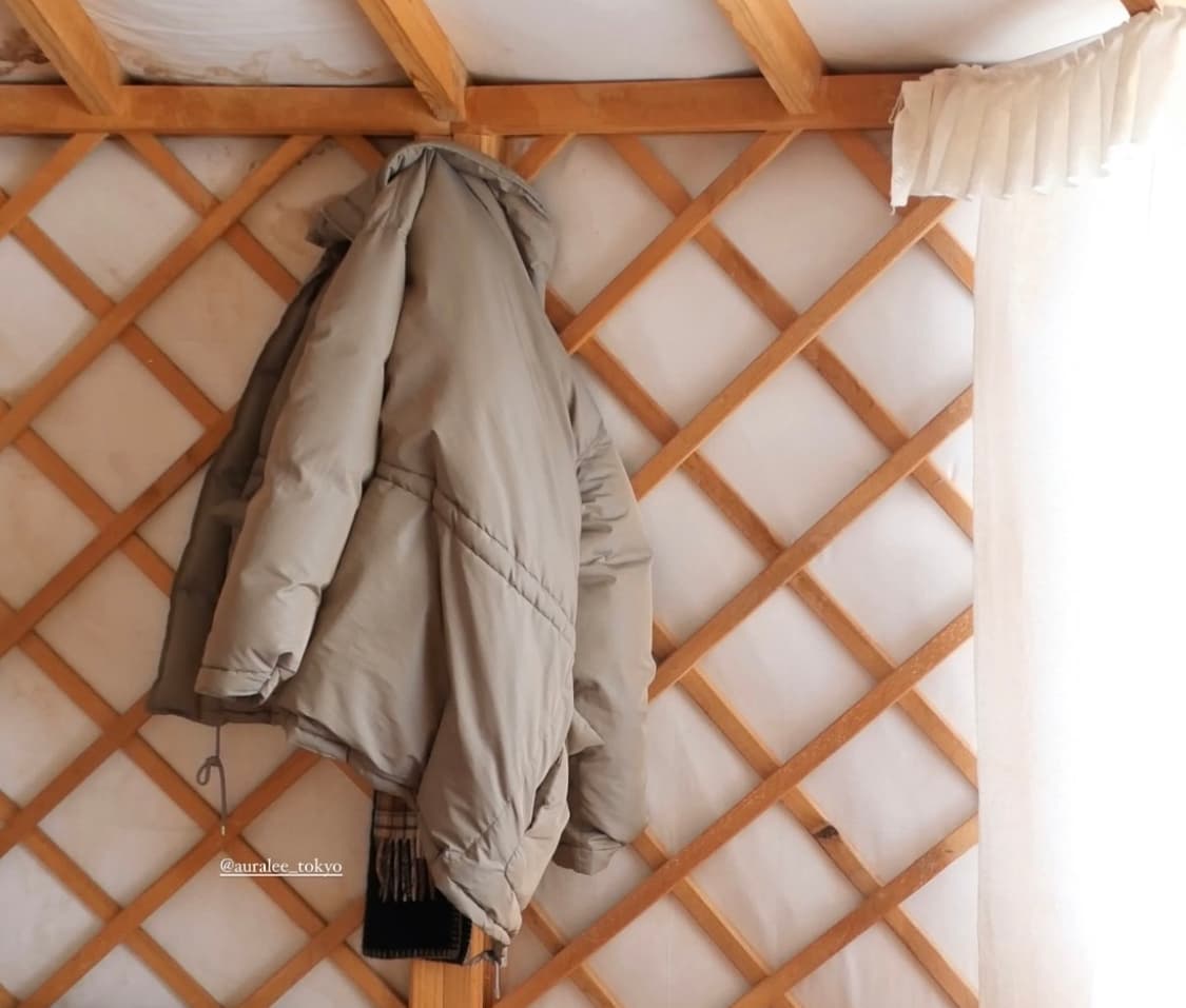 23AW auralee 패딩 olive khaki chambray 상품이미지3